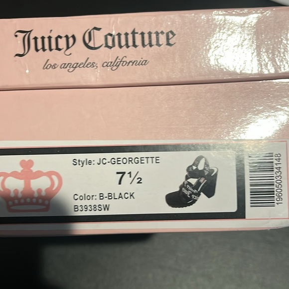 Juicy Couture Women's Elegant Chunky High Heel Dress Sandals - Picture 7 of 7